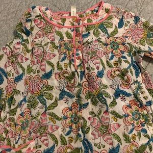Rare Beautiful hand block printed anokhi kids blouse